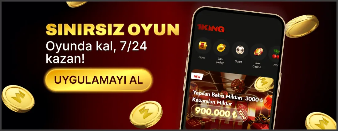 1 King Casino mobil uygulama: 7/24 kesintisiz oyun – 2026 arayüzü