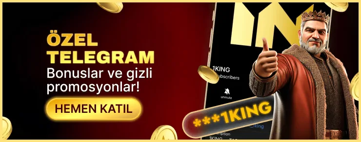 1 King Casino Telegram kanalı: özel bonuslar ve promosyonlar – 2026 arayüzü